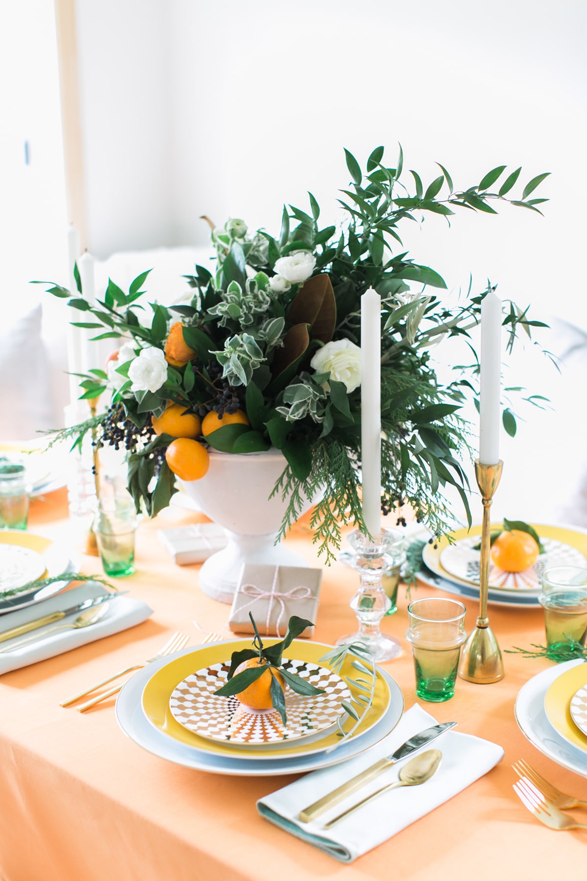 A Very Citrus Christmas! | holiday tabletop by coco kelley
