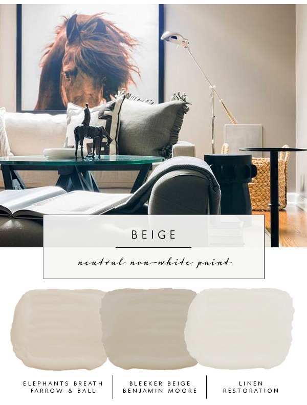 Our the coco kelley Guide to the Best Neutral Paint Colors that AREN'T White | Beige