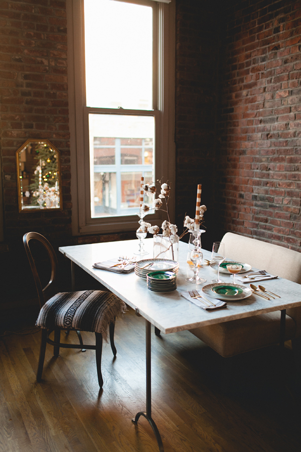 a moody winter table setting // coco+kelley
