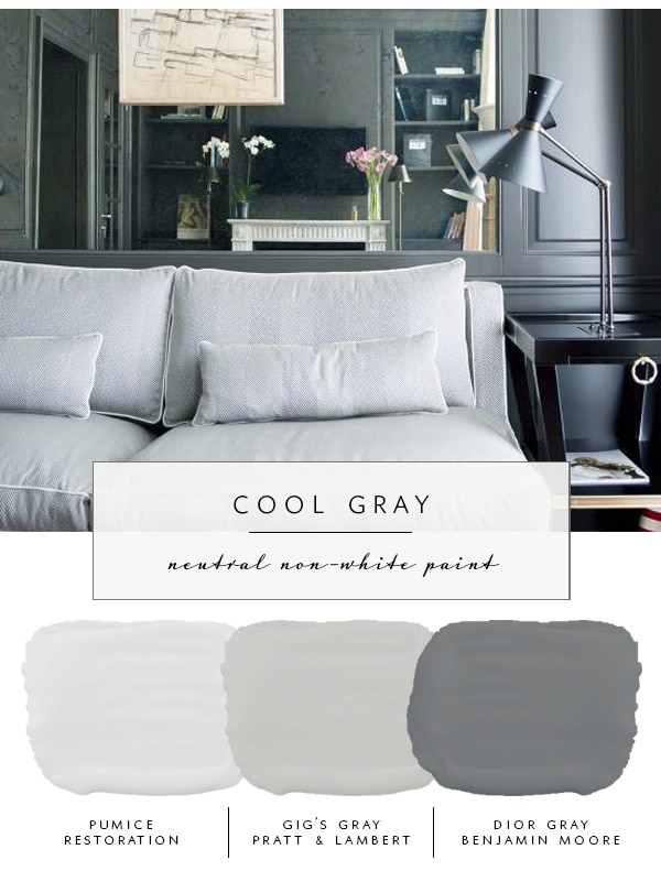 the coco kelley Guide to the Best Neutral Paint Colors that AREN'T White | Cool Gray