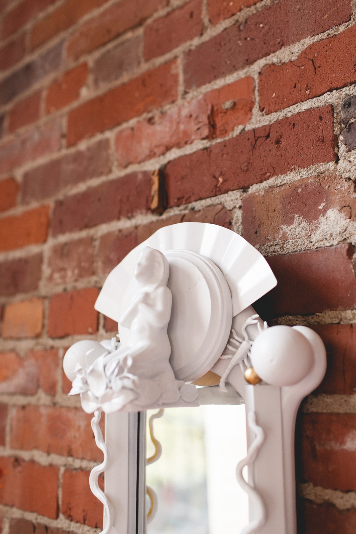 an all white objet mirror DIY | coco kelley