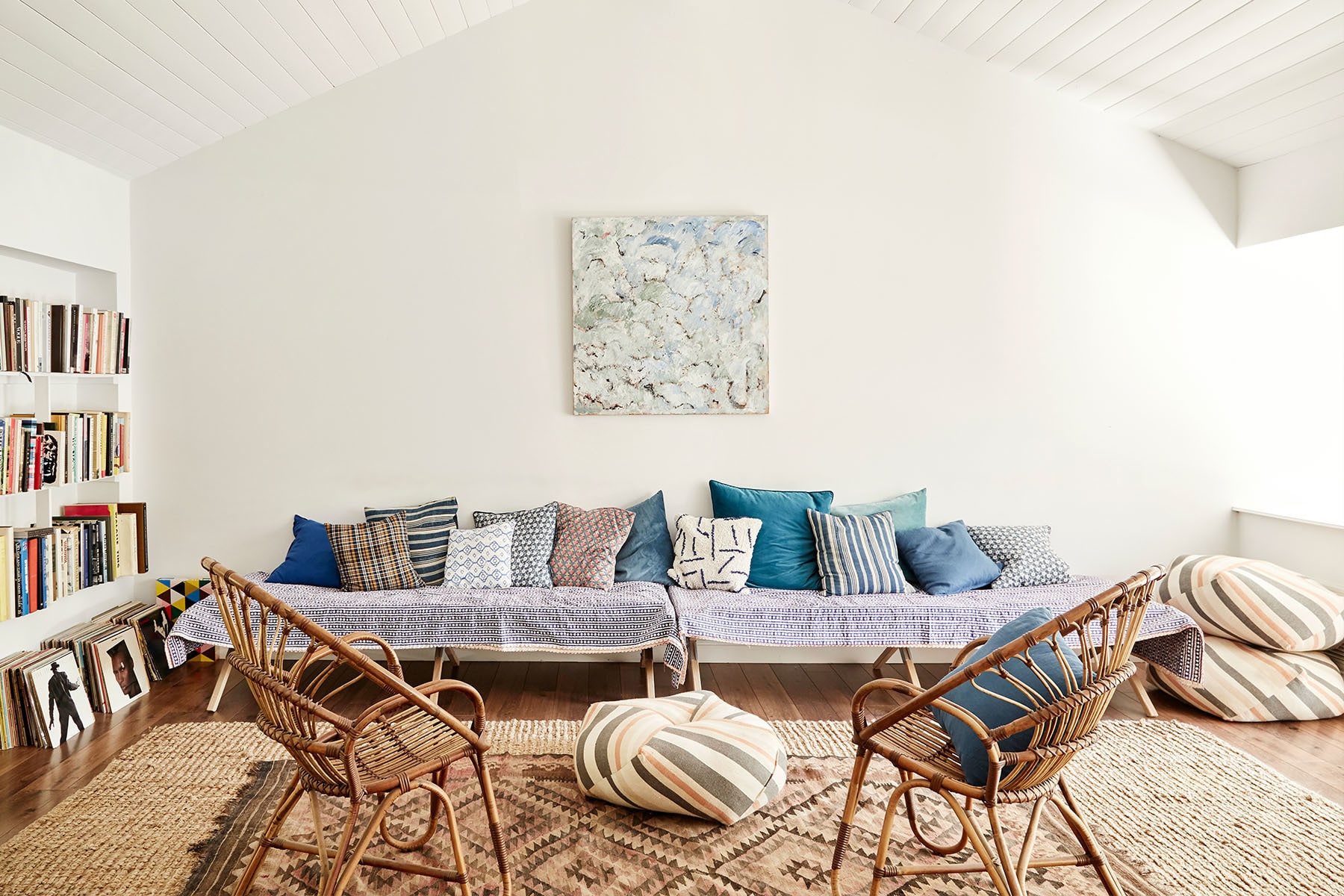 a relaxed living room made for reading and lounging | room of the week on coco kelley