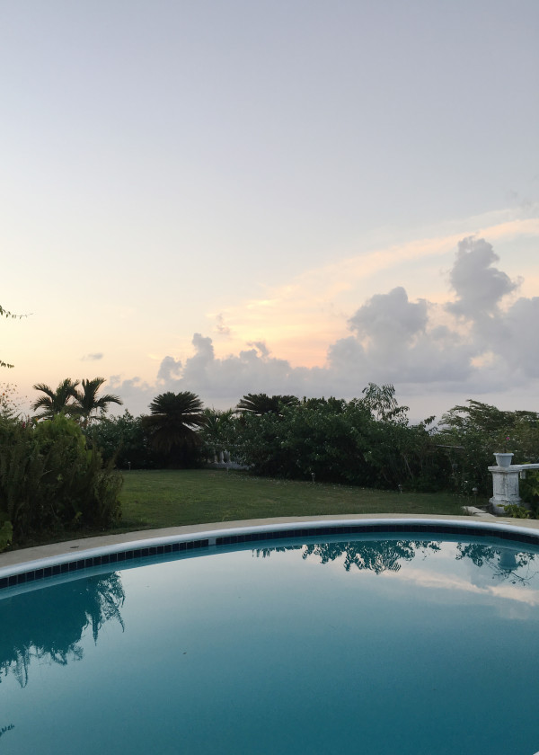 the view from sussex house pool in jamaica | travel diary coco+kelley