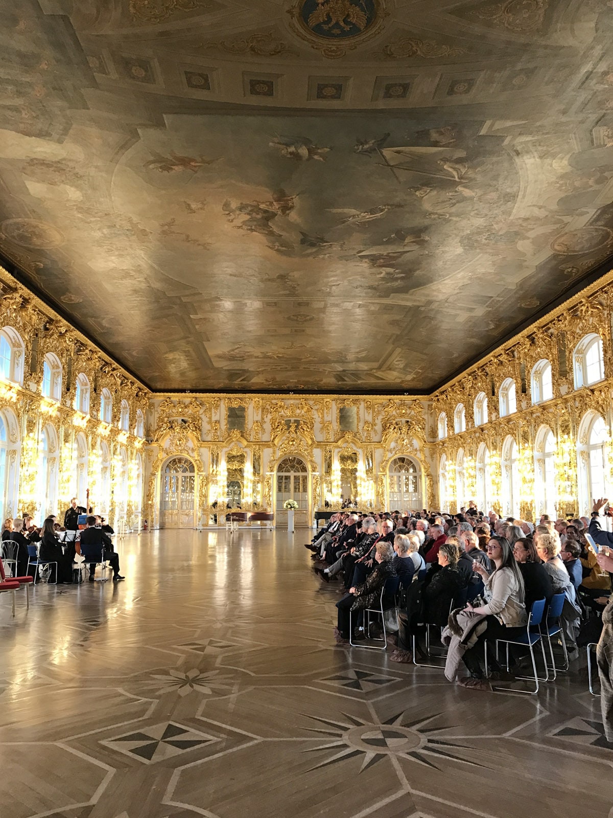 a classical performance in the ballroom at Catherine's Palace | travel guide to St. Petersburg on coco kelley