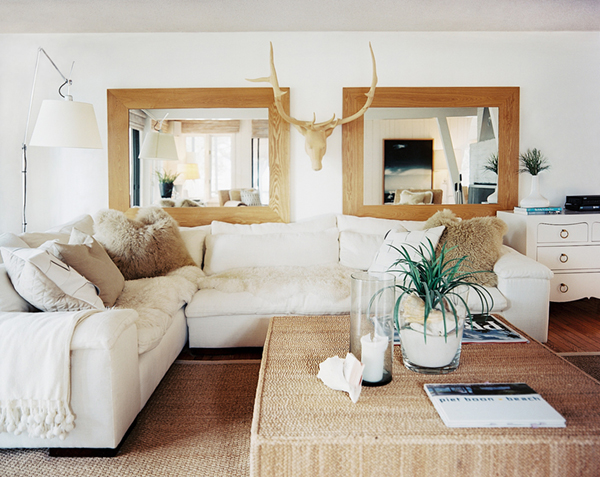 north carolina beach house with white decor and natural textures by lisa sherry | via coco+kelley