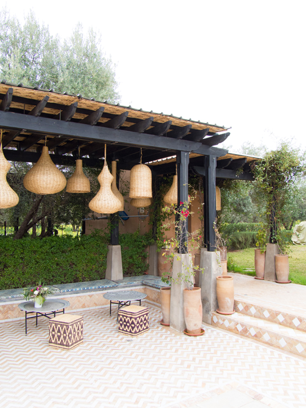 peacock pavilions outdoor patio with woven details | coco+kelley