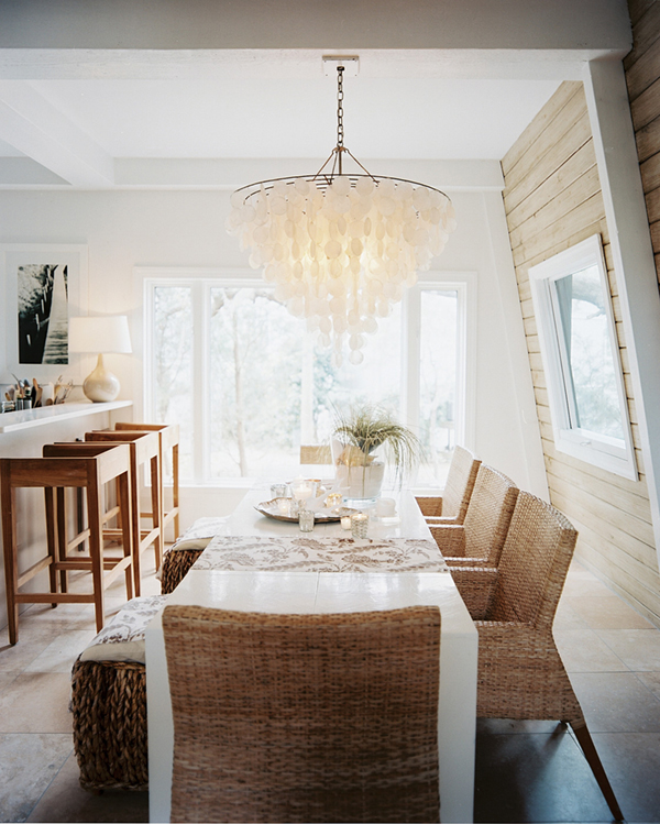 north carolina beach house with white decor and natural textures by lisa sherry | via coco+kelley