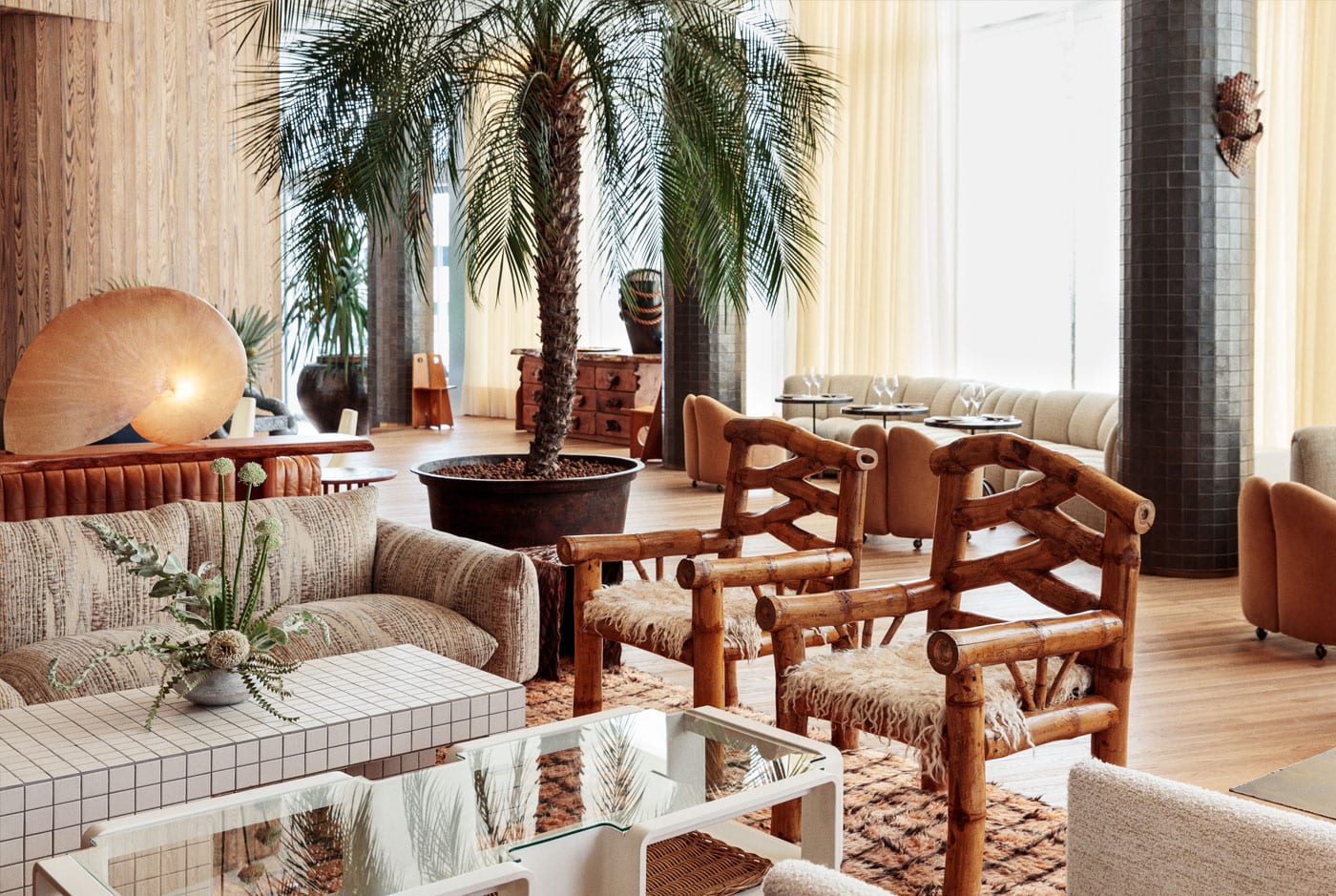 palma restaurant in the santa monica proper hotel | wanderlust design on coco kelley