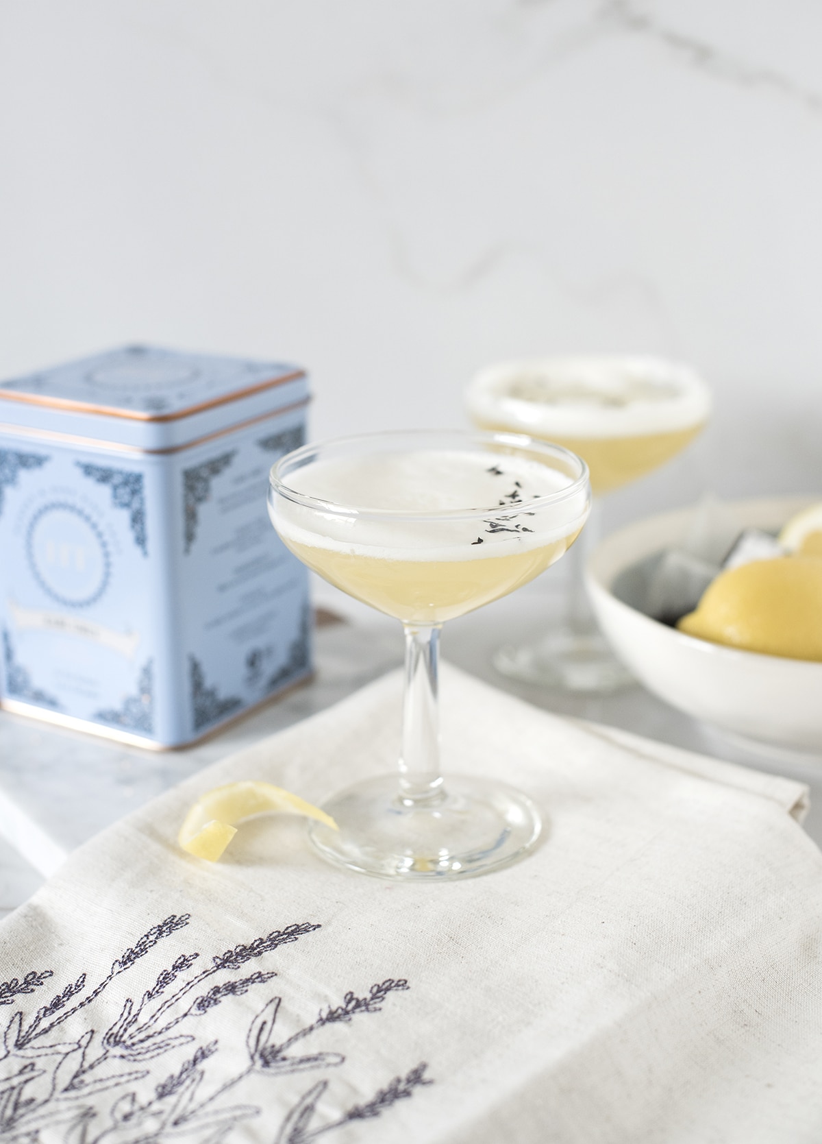 The Earl Grey Fizz cocktail recipe | coco kelley