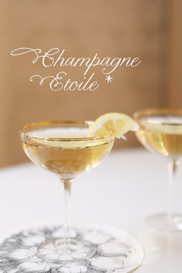 The Champagne Etoile // cocktail recipe coco+kelley 