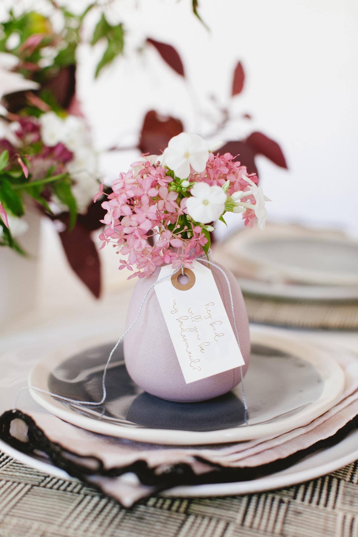 a bud vase makes a perfect bridesmaid gift | coco kelley wedding brunch