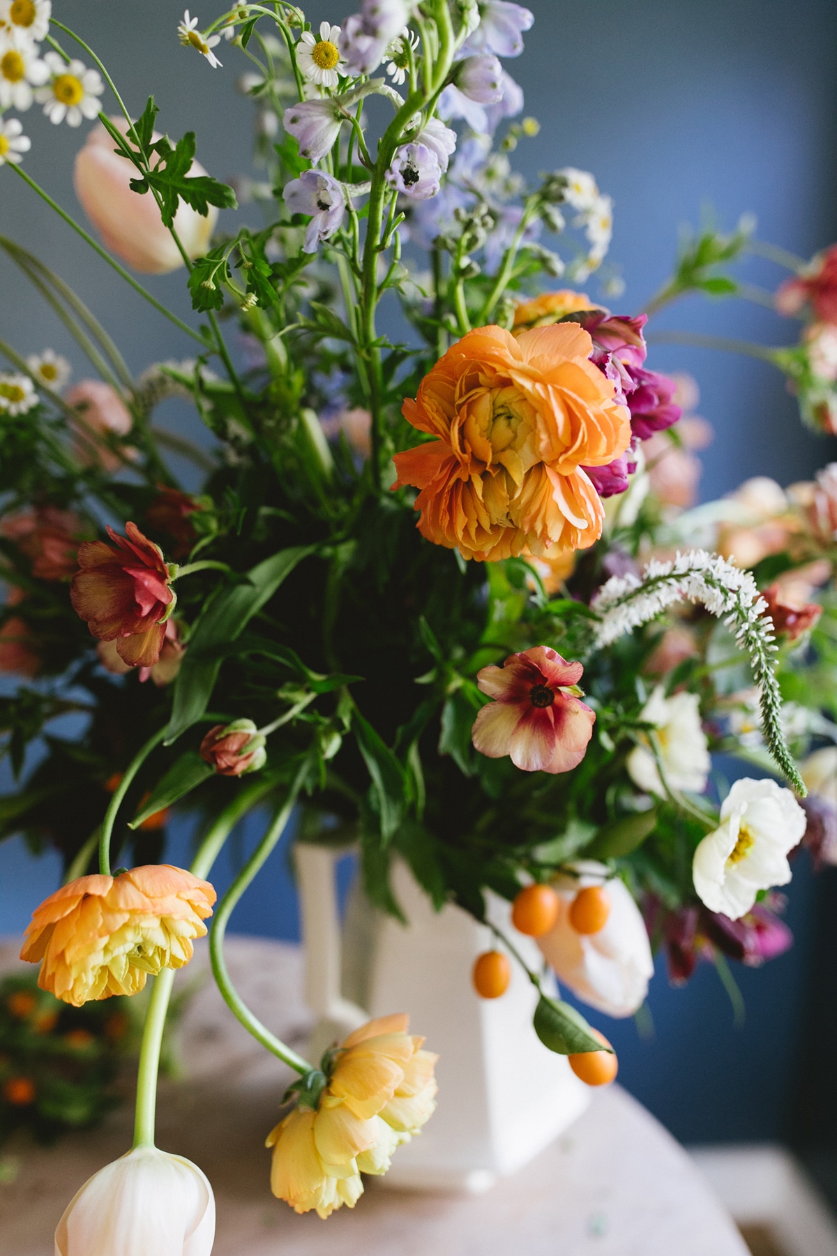 a colorful spring floral arrangement inspired by dutch paintings | floral tutorial on coco kelley