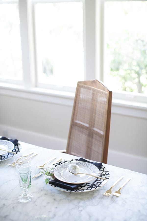 a fresh and modern easter tabletop setting from coco kelley