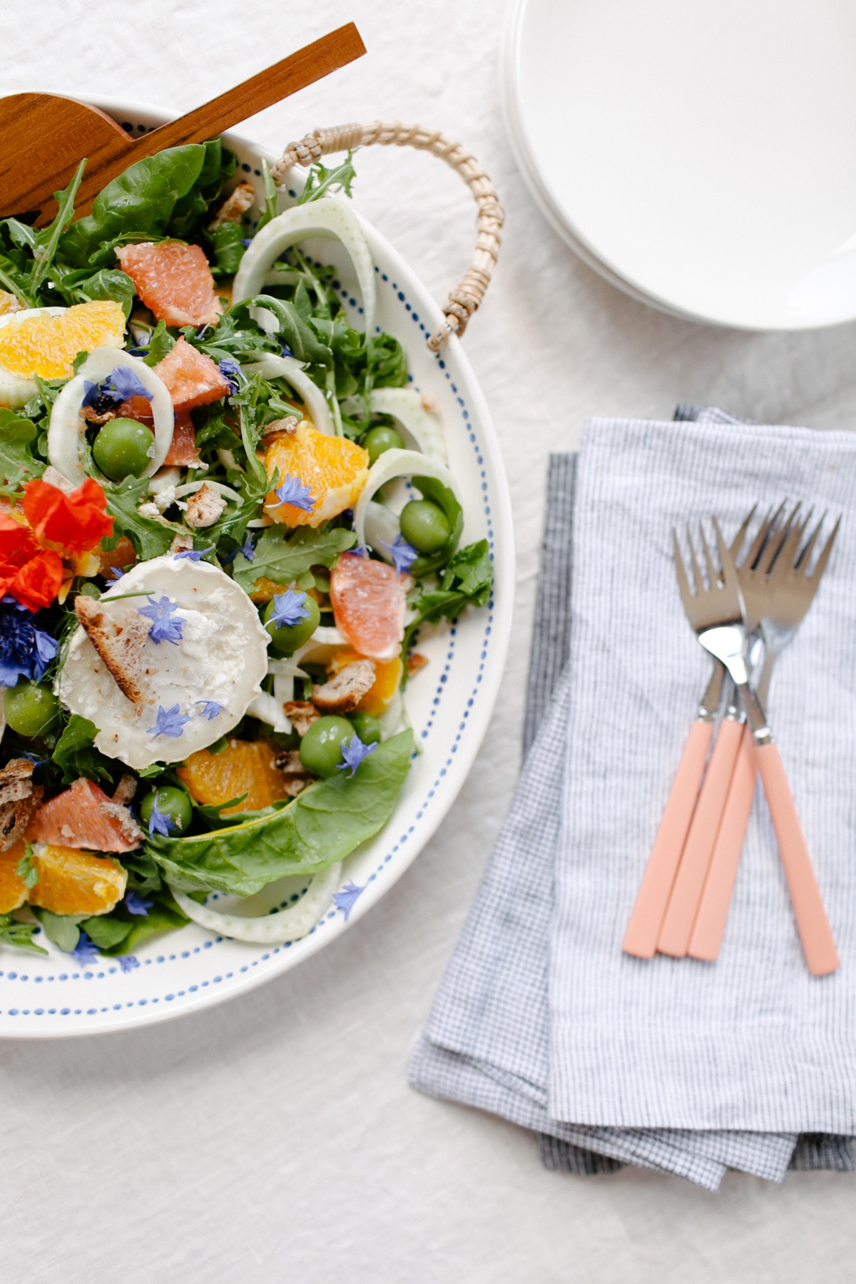 a light and simple citrus fennel salad is perfect for summer entertaining | recipe by coco kelley