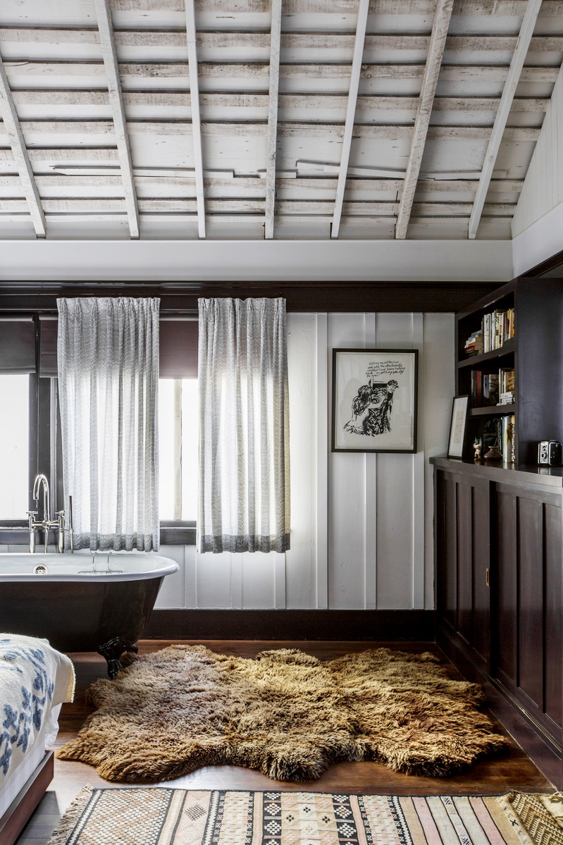 a moody layered bedroom with vintage vibes by sofie howard | room of the week on coco kelley