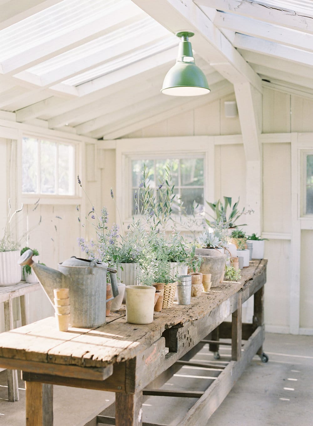 a perfect sunny white garden shed at bodega los alamos | coco kelley
