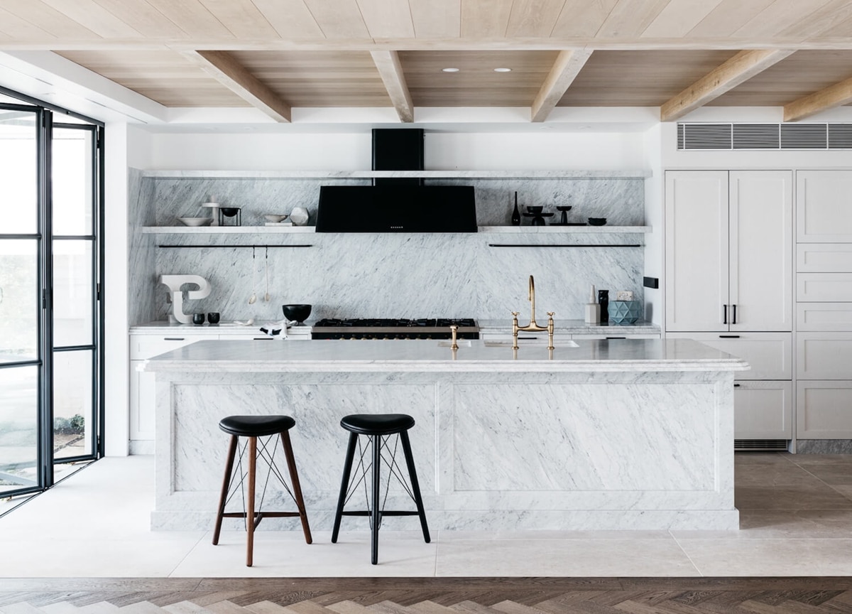 a stunning modern marble kitchen | room of the week coco kelley