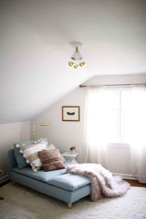 soft and feminine attic dressing room design by coco+kelley