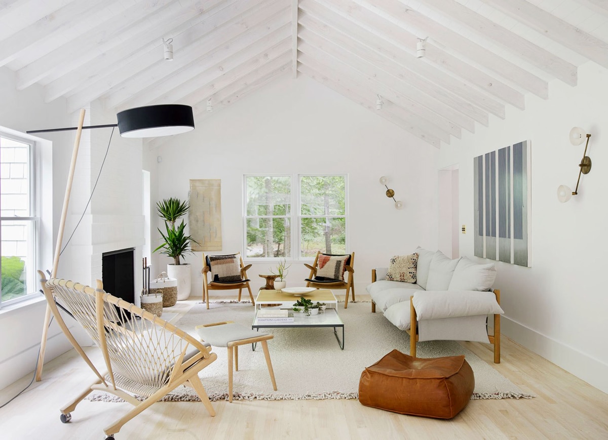 beautifully simplified living room | light and airy house tour on coco kelley