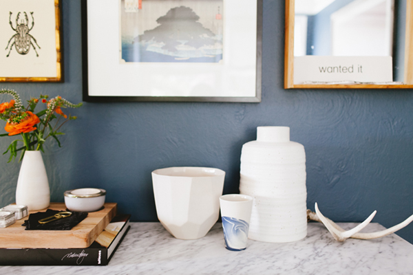 console styling with ceramics // coco + kelley