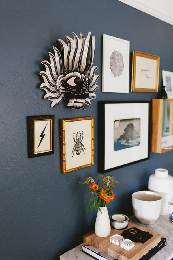 art wall and console styling // coco+kelley