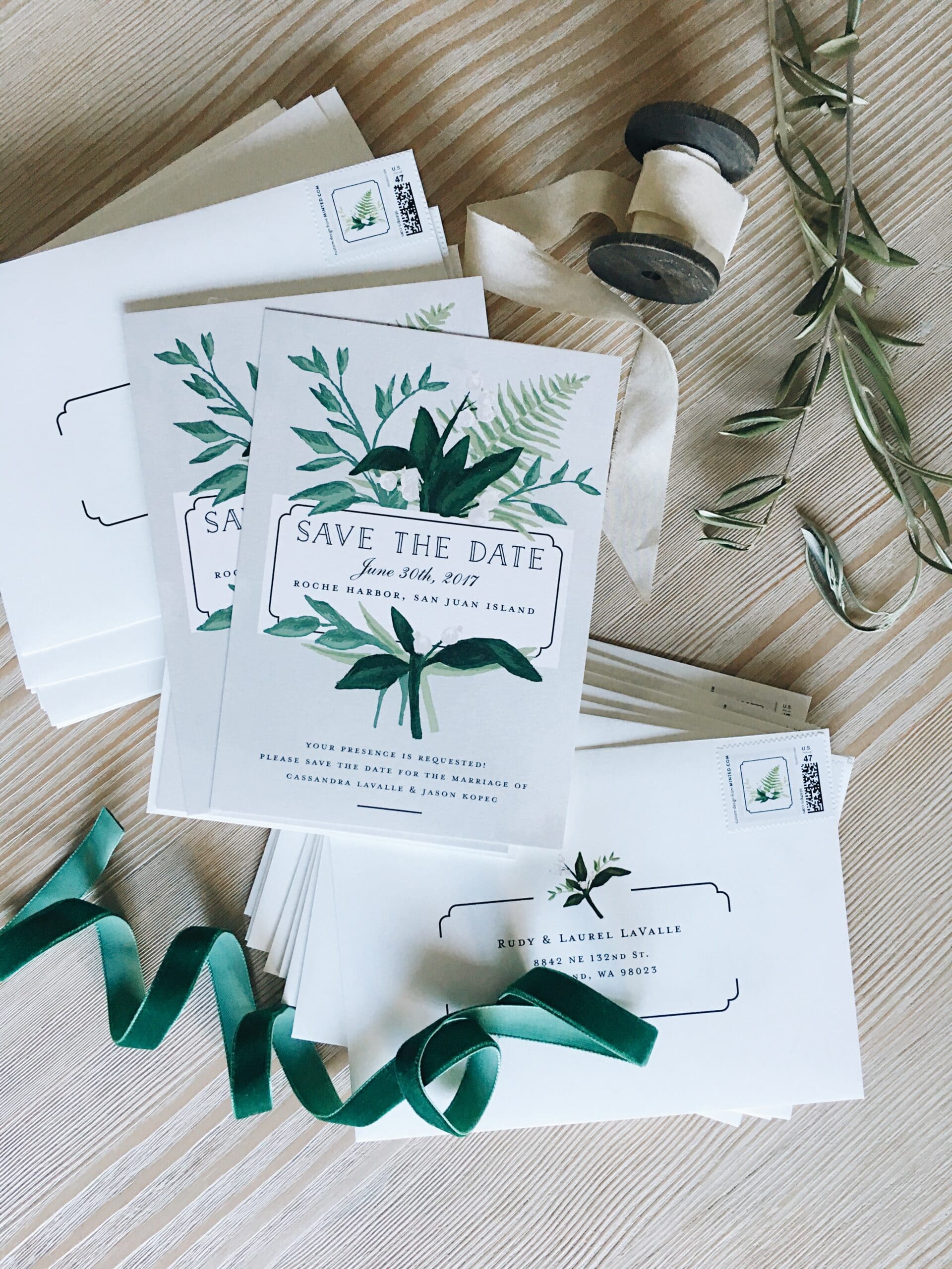 our botanical Save the Dates from Minted! | coco kelley