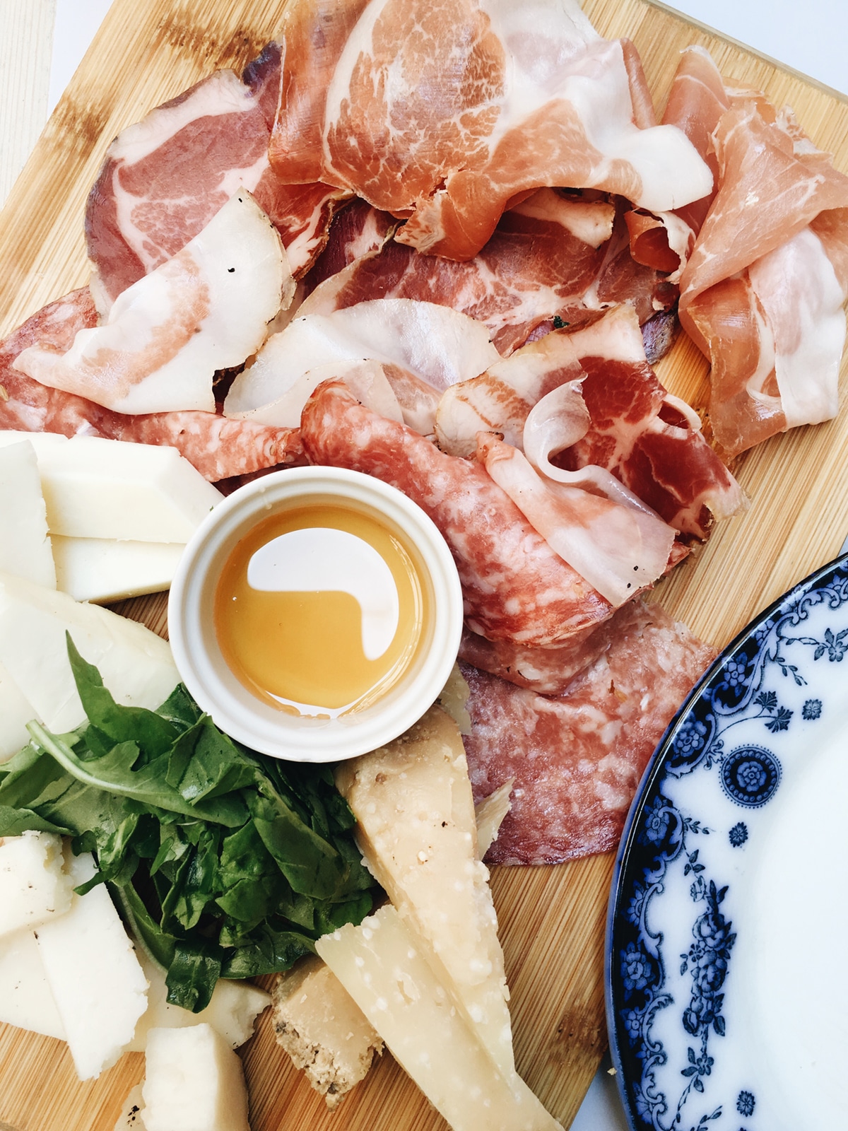 charcuterie board at Dilla restaurant | Rome travel guide from coco kelley