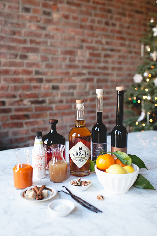 three whiskey winter cocktails // coco+kelley