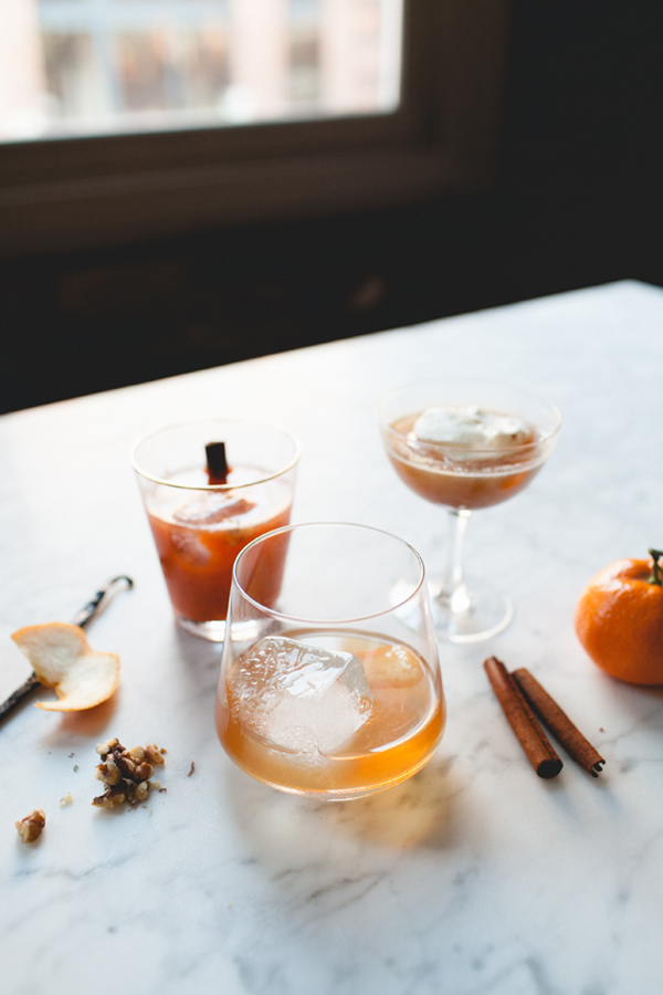 three whiskey winter cocktails // coco+kelley