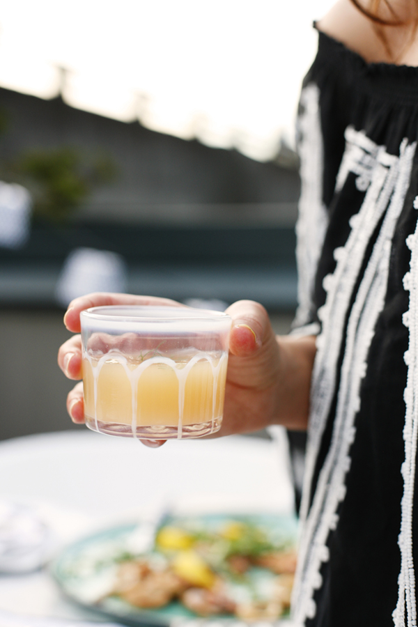 the rooftop: mezcal grapefruit and fennel cocktail recipe by coco kelley