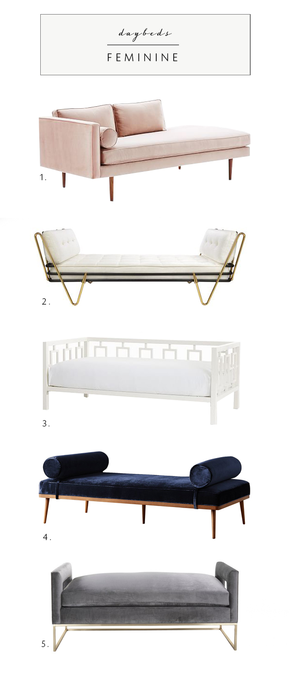 daybed roundup in every style on coco kelley | chic feminine daybeds