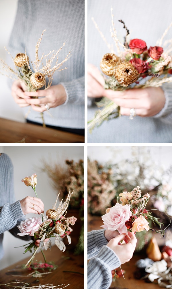 foraged fall posy tutorial | mini bouquets for your thanksgiving table from coco kelley