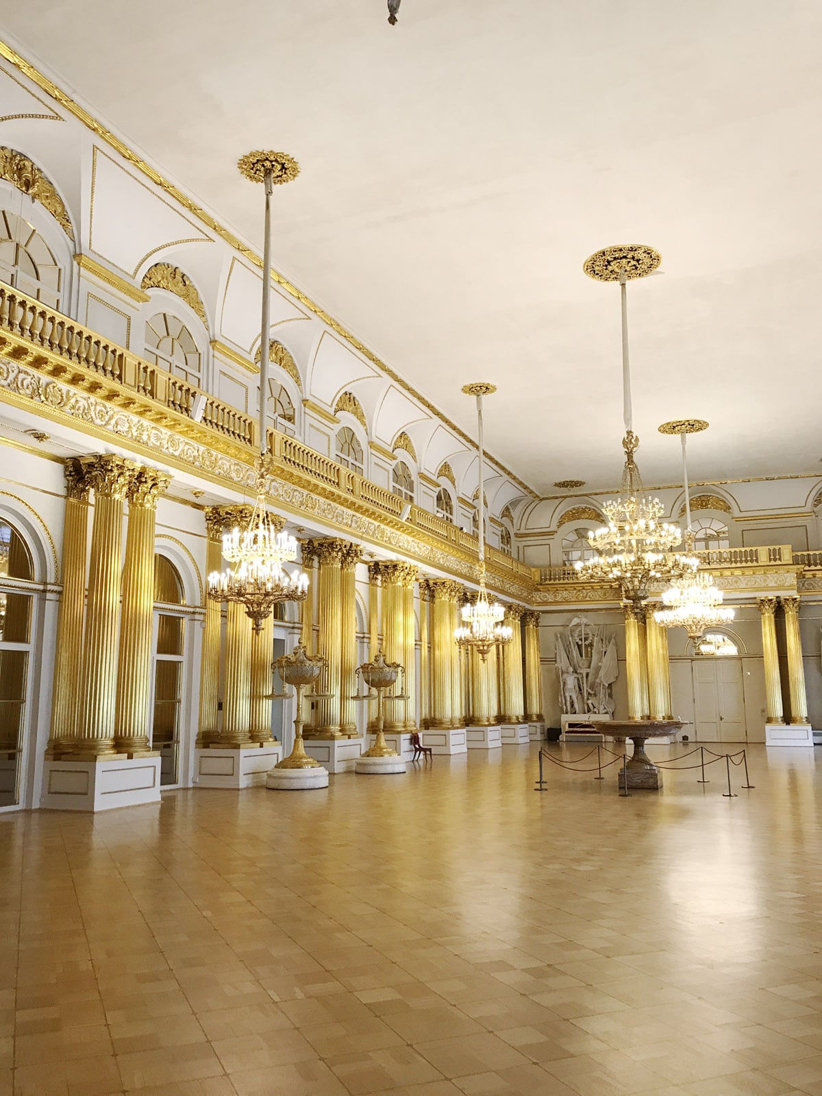gold and white in the Hermitage Museum | St. Petersburg travel guide on coco kelley