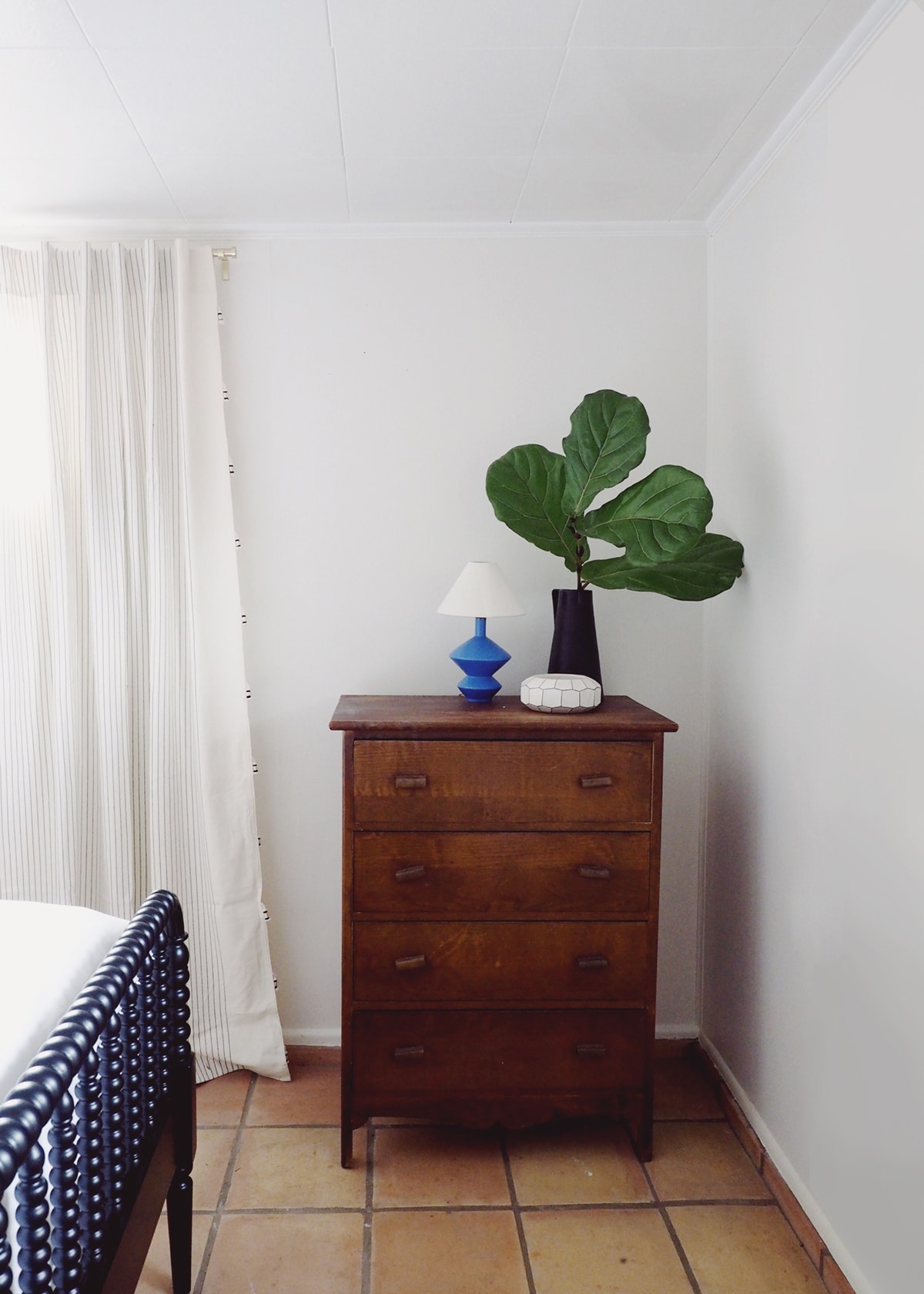 basement bedroom transformation into a tropical escape | guest room makeover on coco kelley