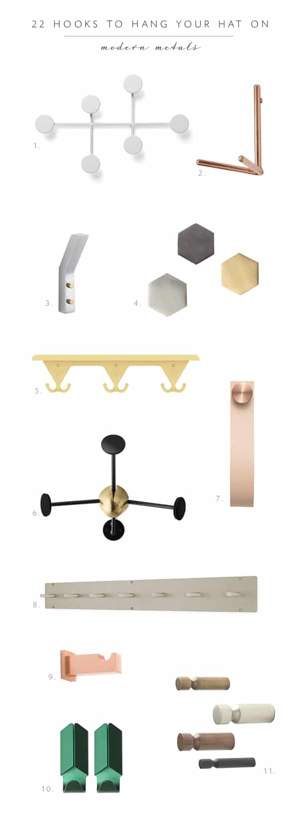 mixed metals coat rack and hook roundup on coco kelley 
