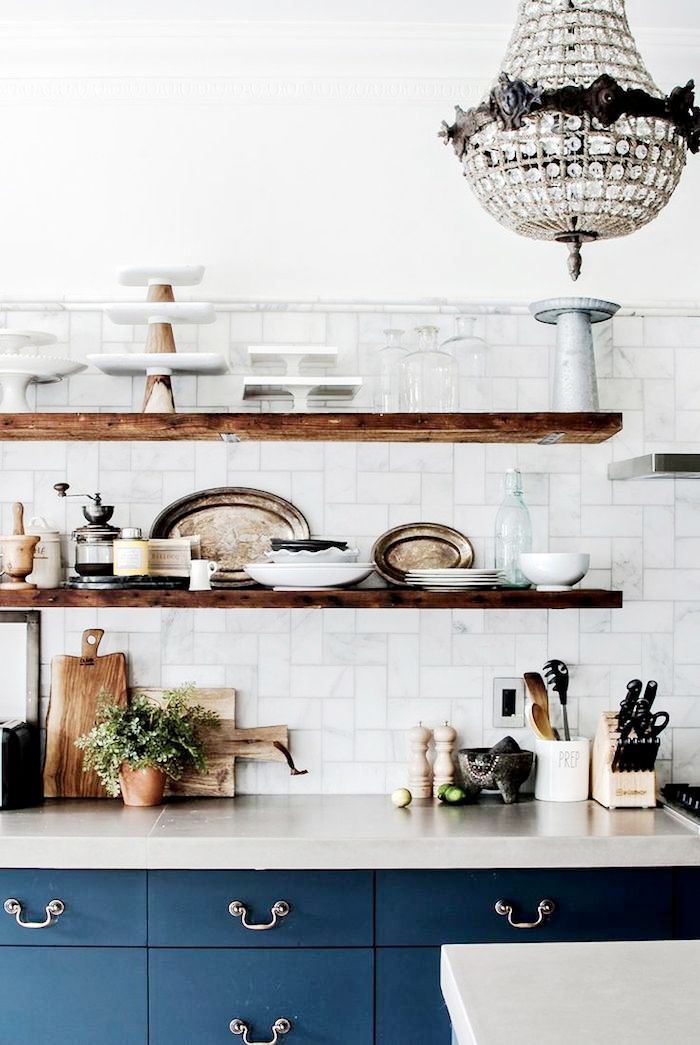 how to style your open kitchen shelving - the classic | via coco+kelley