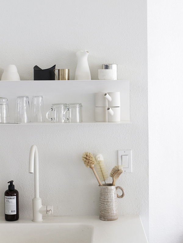 how to style your open kitchen shelving - the purist | via coco+kelley