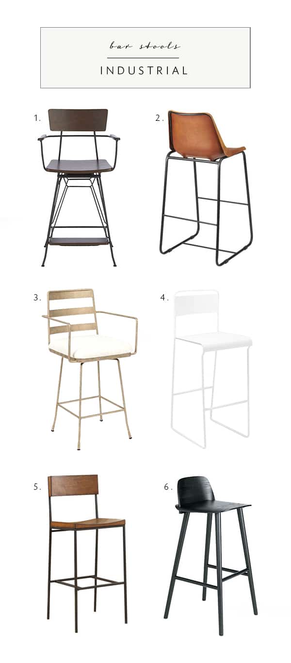 bar stool roundup on coco kelley! | industrial bar stools