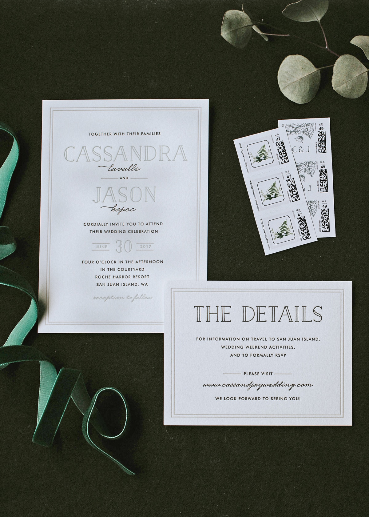 letterpress wedding invitation suite from minted | coco kelley