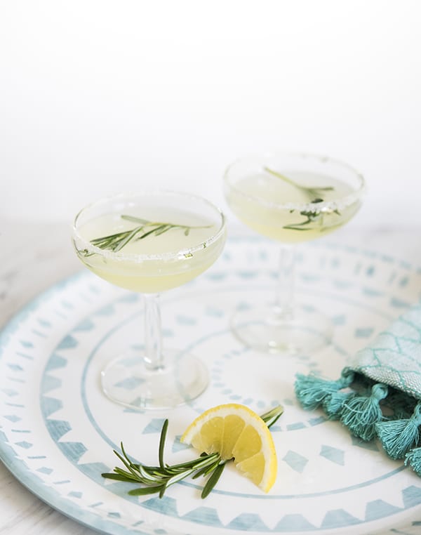 rosemary lemon drop cocktail recipe | coco kelley