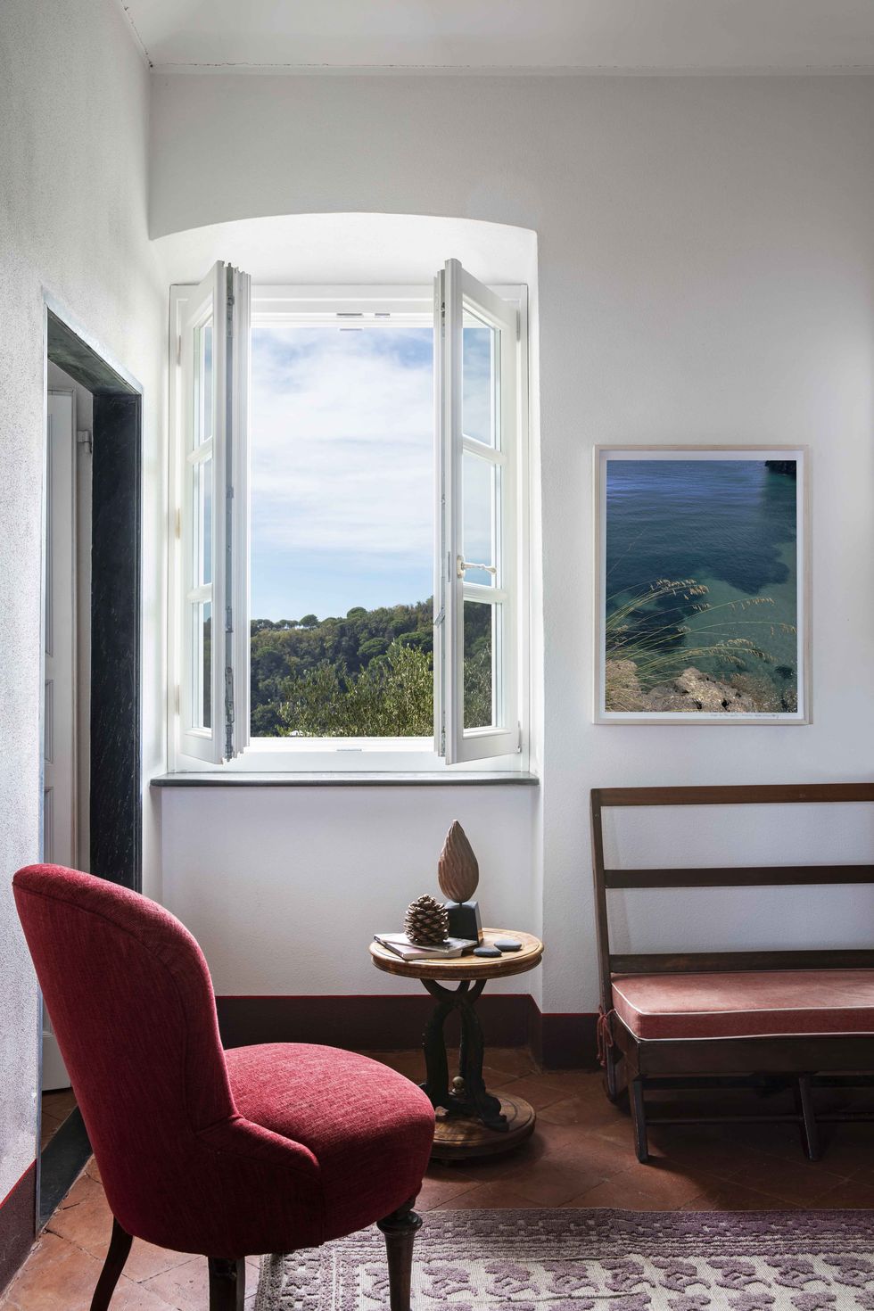 simplicity and a view in this quaint italian vacation home