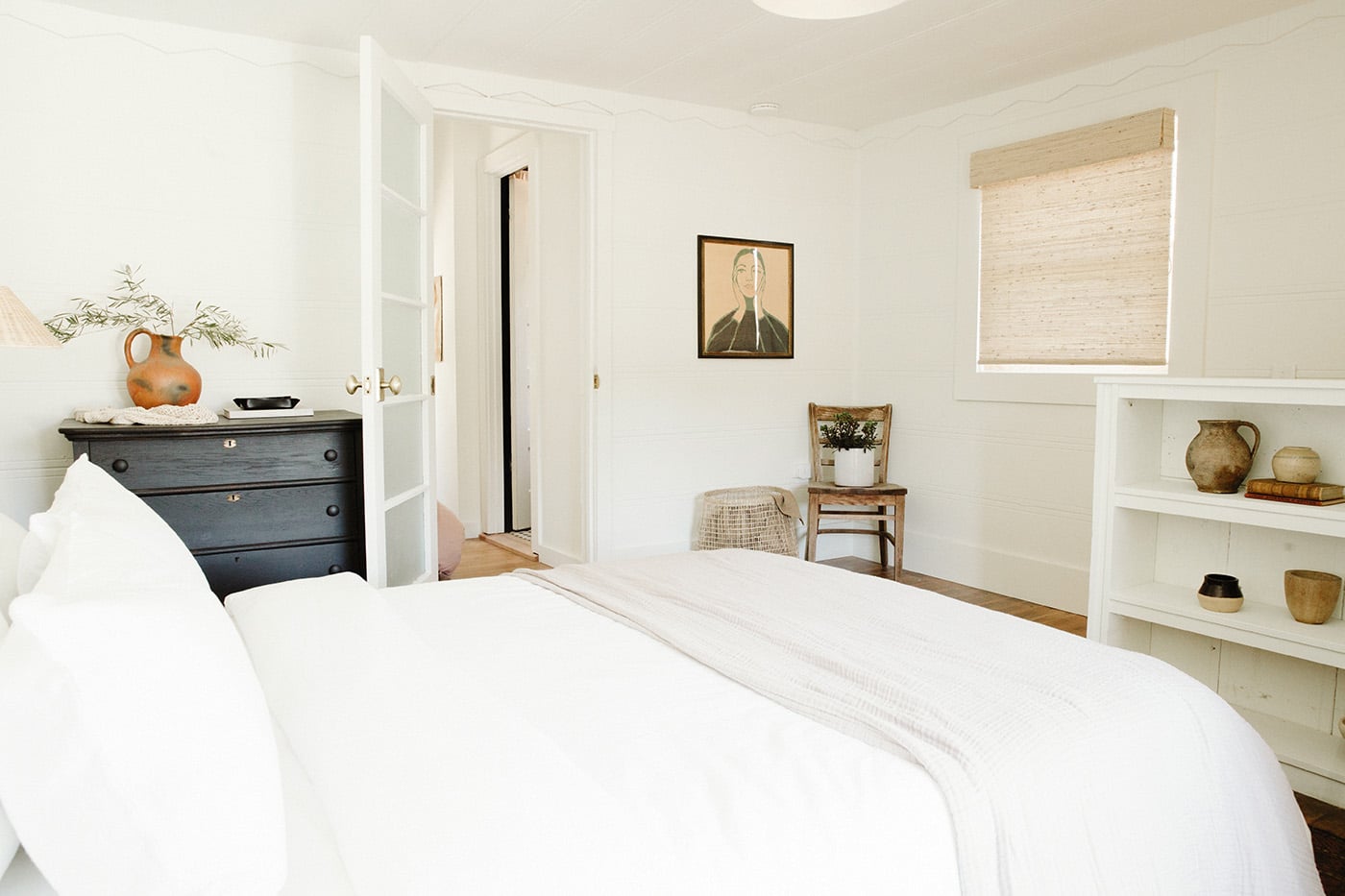 minimalist boho bedroom | bodega house los alamos
