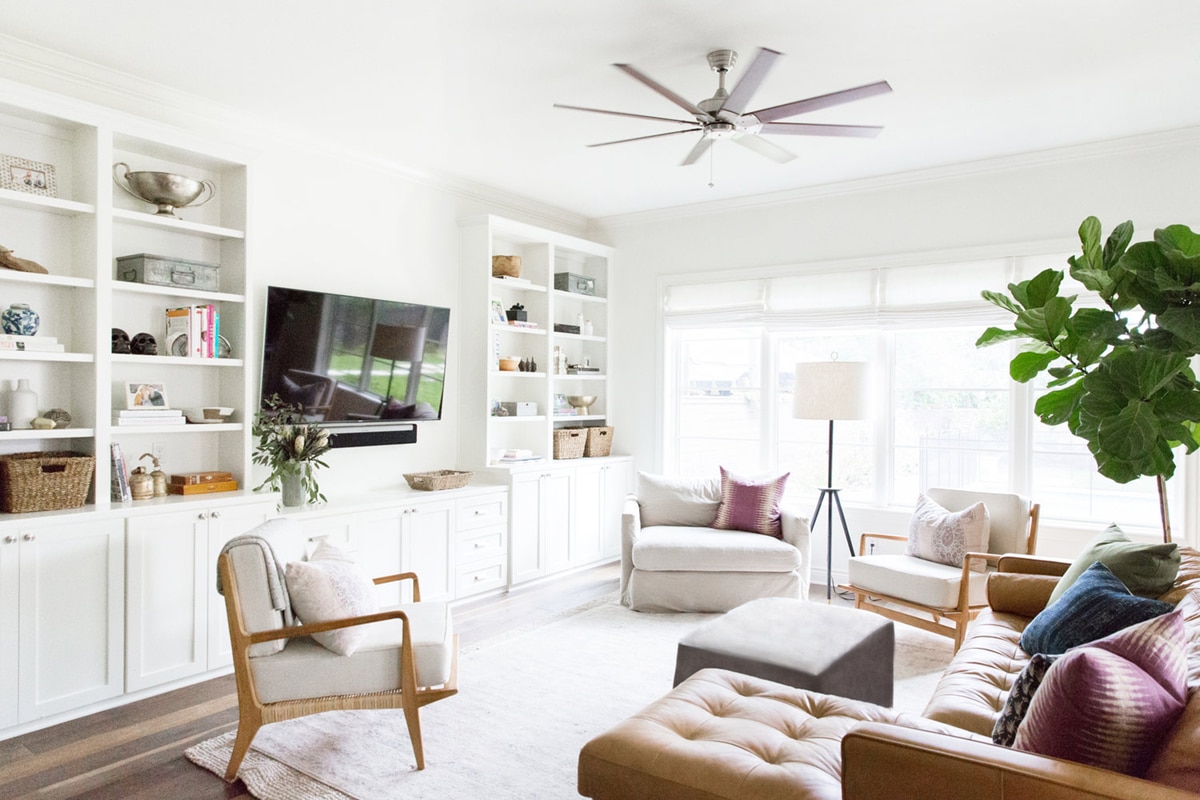 modern built-ins for living room by studio mcgee | via coco kelley