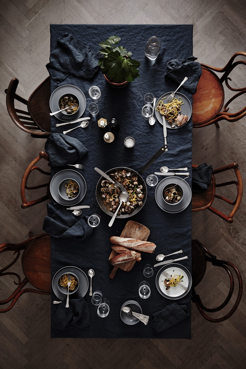 moody tabletop for fall gatherings lets the food be the statement | thanksgiving table setting ideas on coco kelley