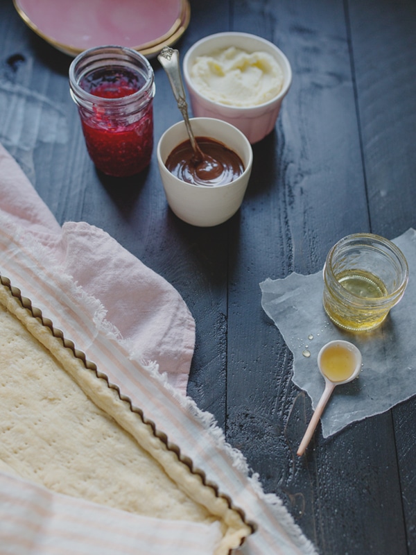 nutella mascarpone tart recipe | via coco+kelley