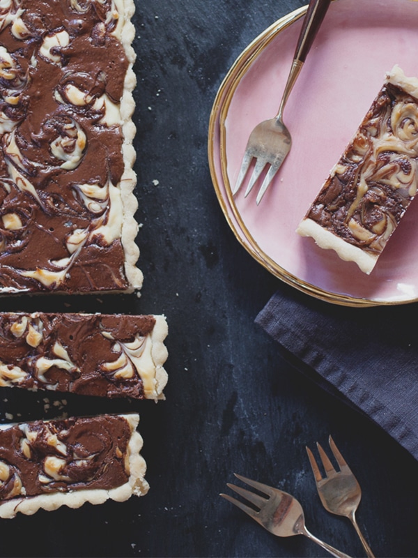 nutella mascarpone tart recipe | via coco+kelley