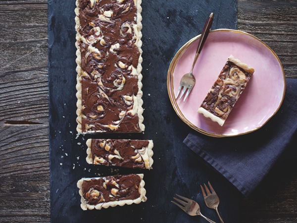 nutella mascarpone tart recipe | via coco+kelley