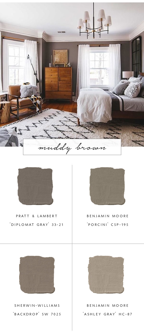 our top favorite paint color trends for fall 2017 - muddy brown | coco kelley- muddy brown | coco kelley