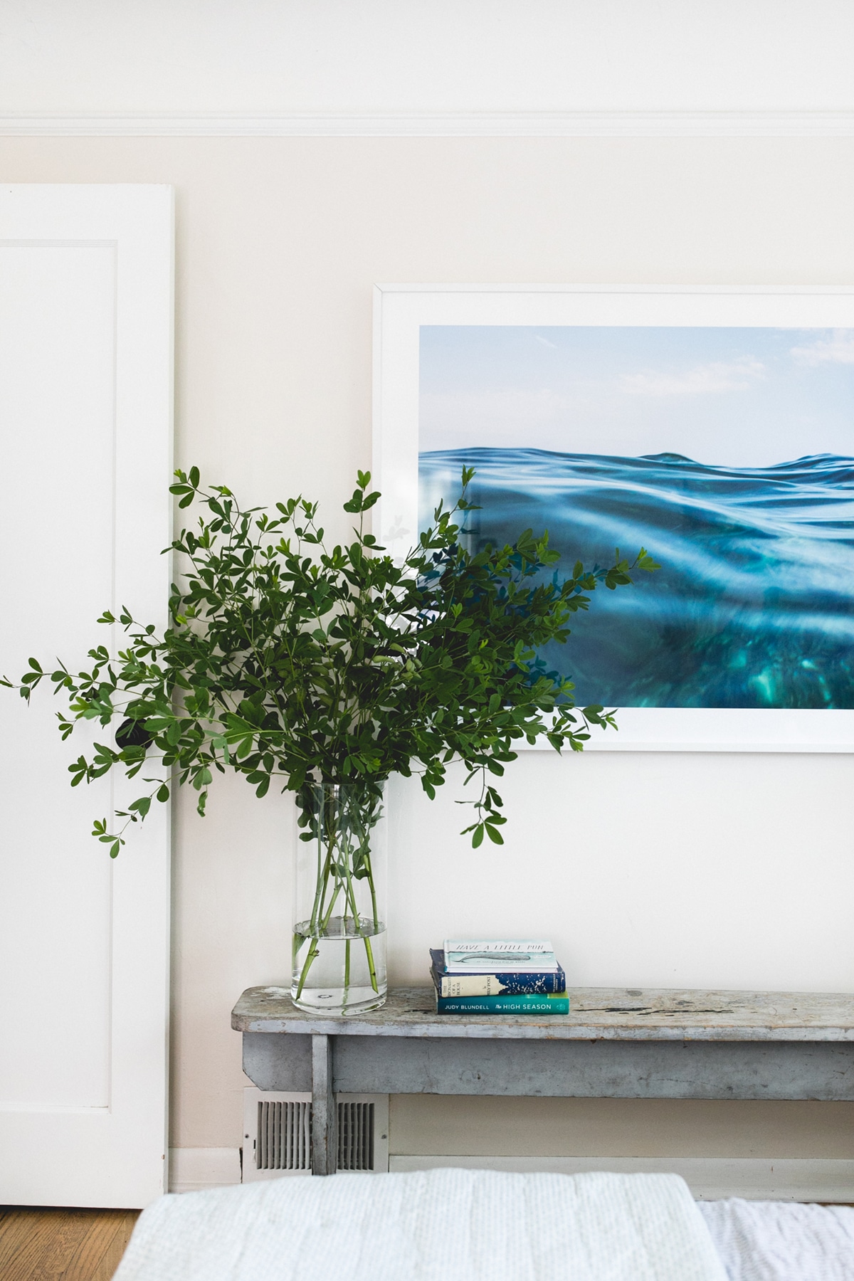 oversized water ocean photography by deb achak | bedroom makeover on coco kelley