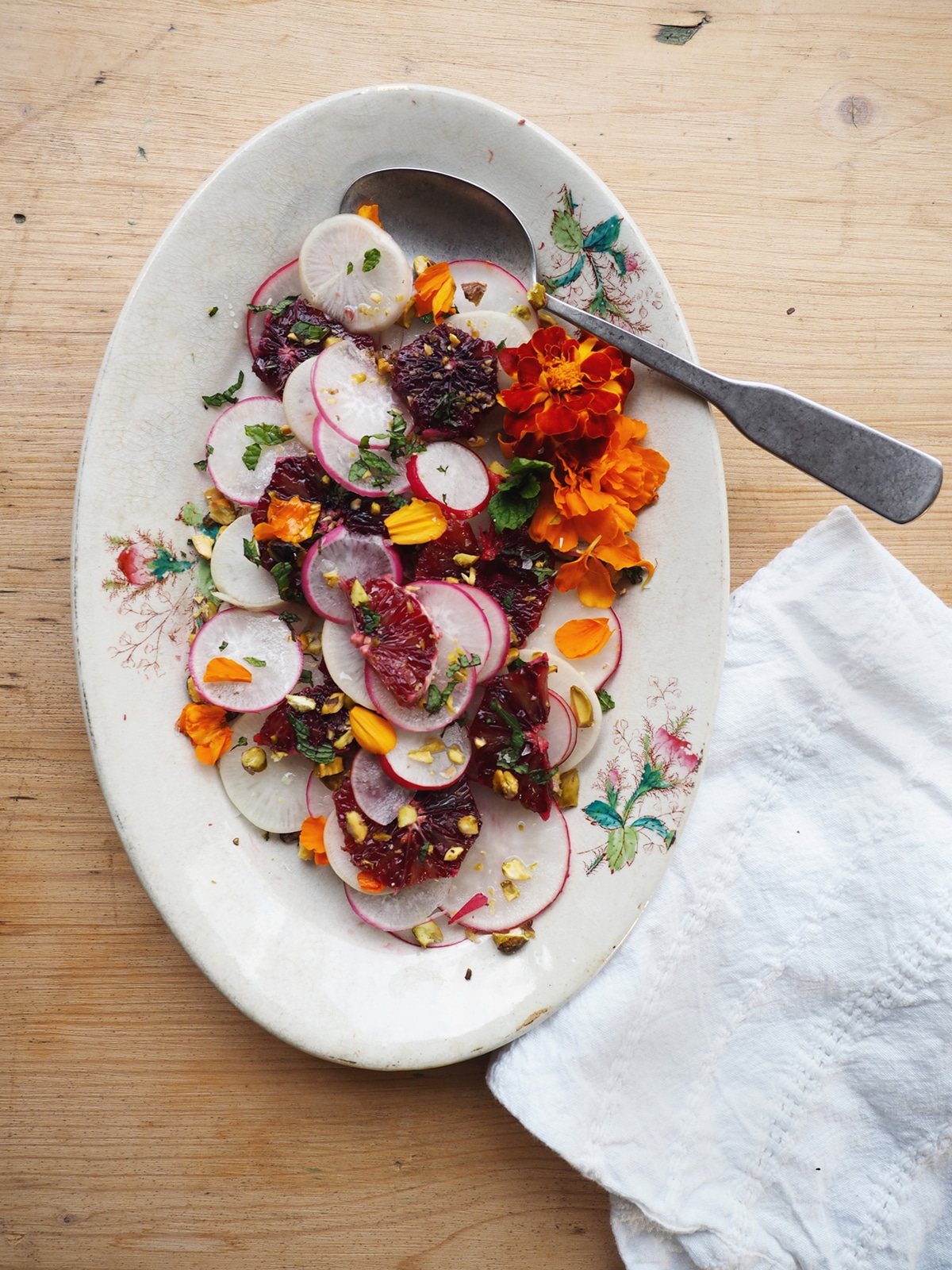 Radish & Blood Orange Winter Salad Recipe | coco kelley
